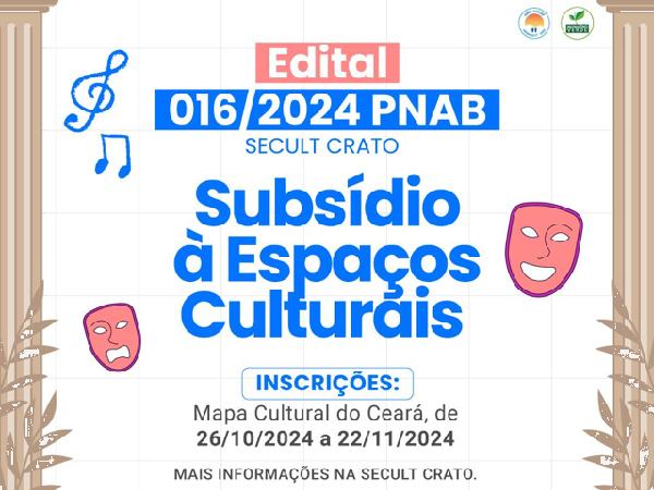 Abertas as inscrições para subsídios a Espaços Culturais no Crato