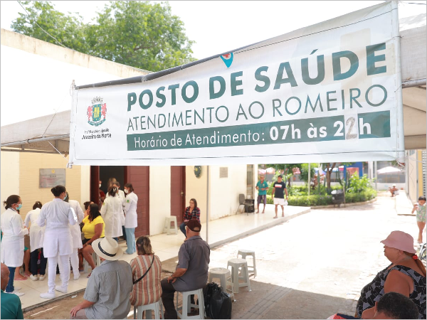 Sesau de Juazeiro do Norte realiza mais de 2,7 mil atendimentos durante a Romaria de Candeias