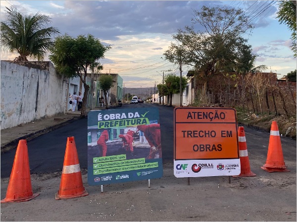 Quatro ruas do bairro Triângulo terão interdições temporárias para serviços de pavimentação nesta semana