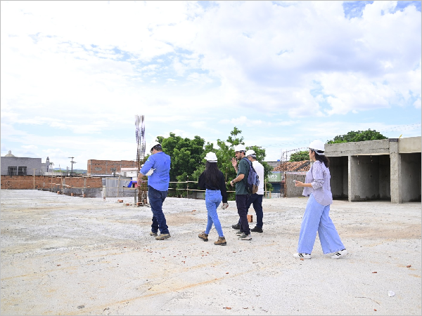 Obra do Mercado Senhora Santana recebe visita técnica da Secretaria Nacional de Políticas de Desenvolvimento Regional
