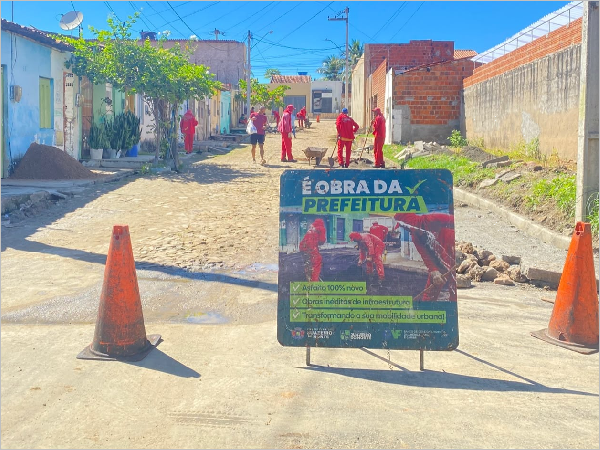 10 vias recebem serviços de mobilidade urbana pelo PSIU Juazeiro nesta semana